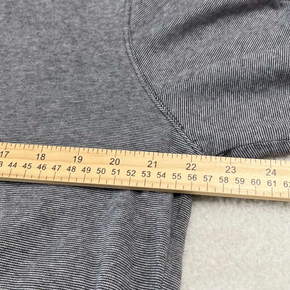 Old Navy Mens Gray Striped Long‎ Sleeve Henley Hoodie XL TG - Picture 5 of 6